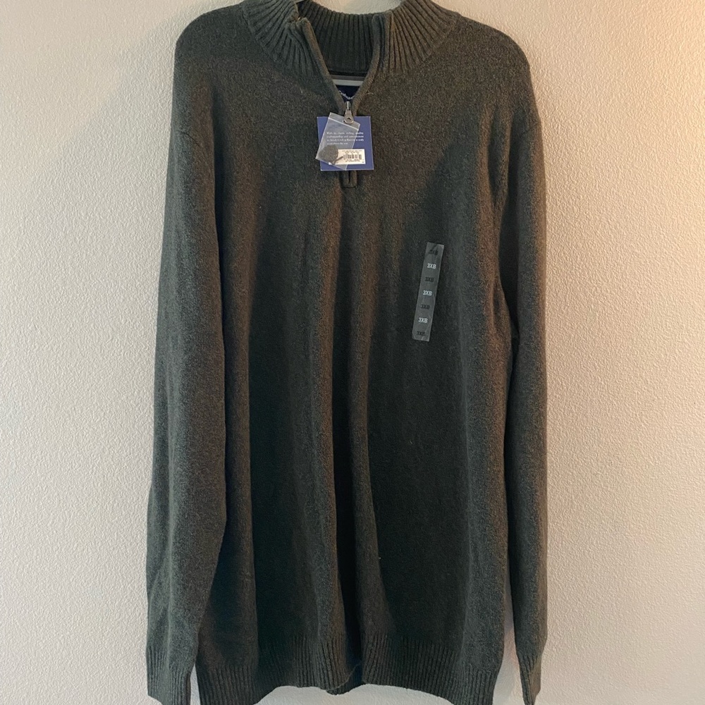 NWT Croft & Barrow Quarter Zip Sweater